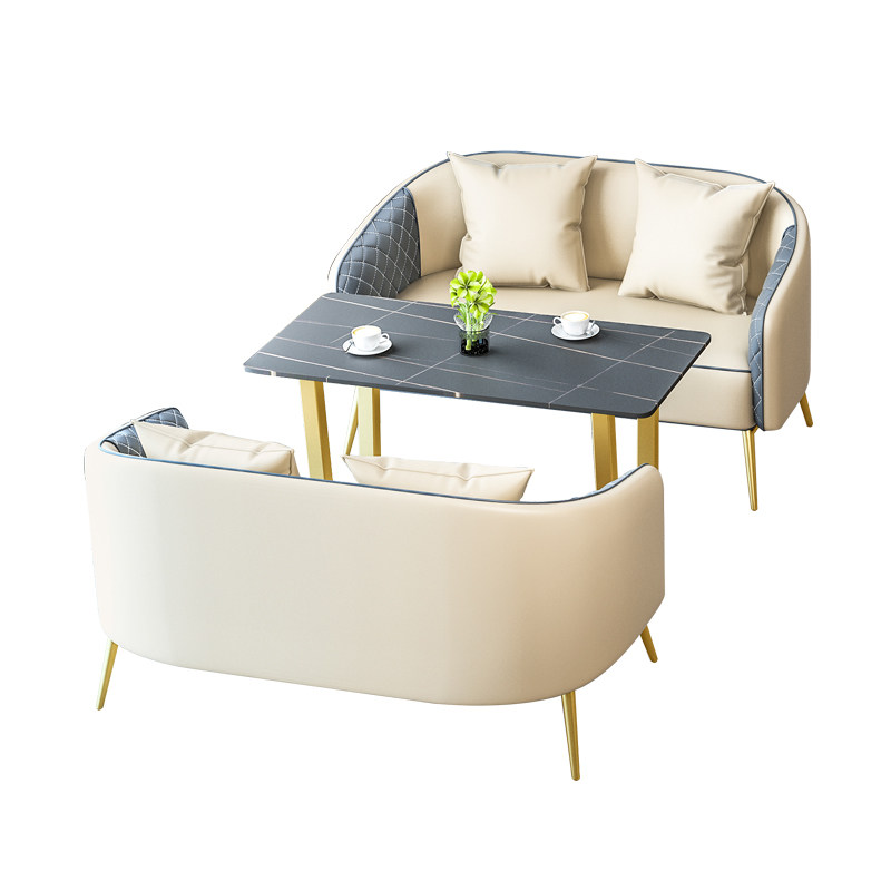 北欧轻奢西餐厅咖啡厅清吧卡座沙发单双人会客接待洽谈桌椅组合,商业/办公家具,卡座,淘宝优惠券,粉丝福利购,淘宝优惠卷