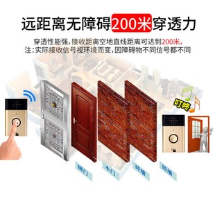 对讲门铃无线家用可移动对讲门铃可通话远距离使用语音老人呼叫