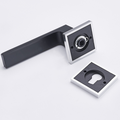 欧式黑色静音门锁室内卧室实木房门锁家用通用型分体锁具简约把手