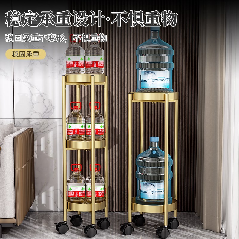 花架子轻奢阳台带轮绿萝花盆客厅室内铁艺落地式置物架吊兰摆放盆