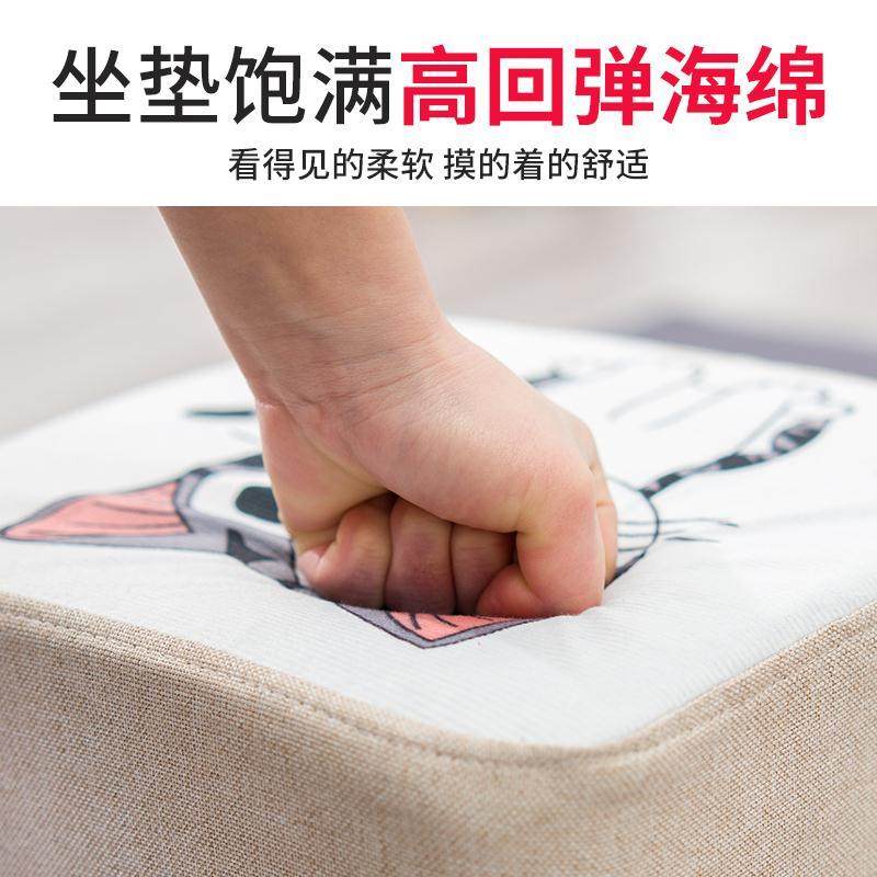 布艺小凳子家用客厅实木矮凳懒人凳门口换鞋凳网红时尚宝宝小板凳,住宅家具,矮凳,淘宝优惠券,粉丝福利购,淘宝优惠卷