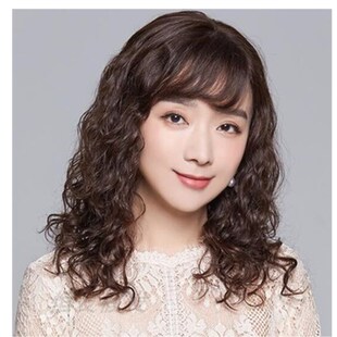 韩式假发全头套女士假发中长发偏分轻薄卷发中长款羊毛卷真发头套