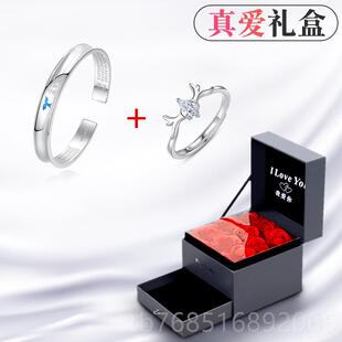 高档银幸运9999纯银镯手镯女士年轻款足银子情侣饰生日礼物送女朋