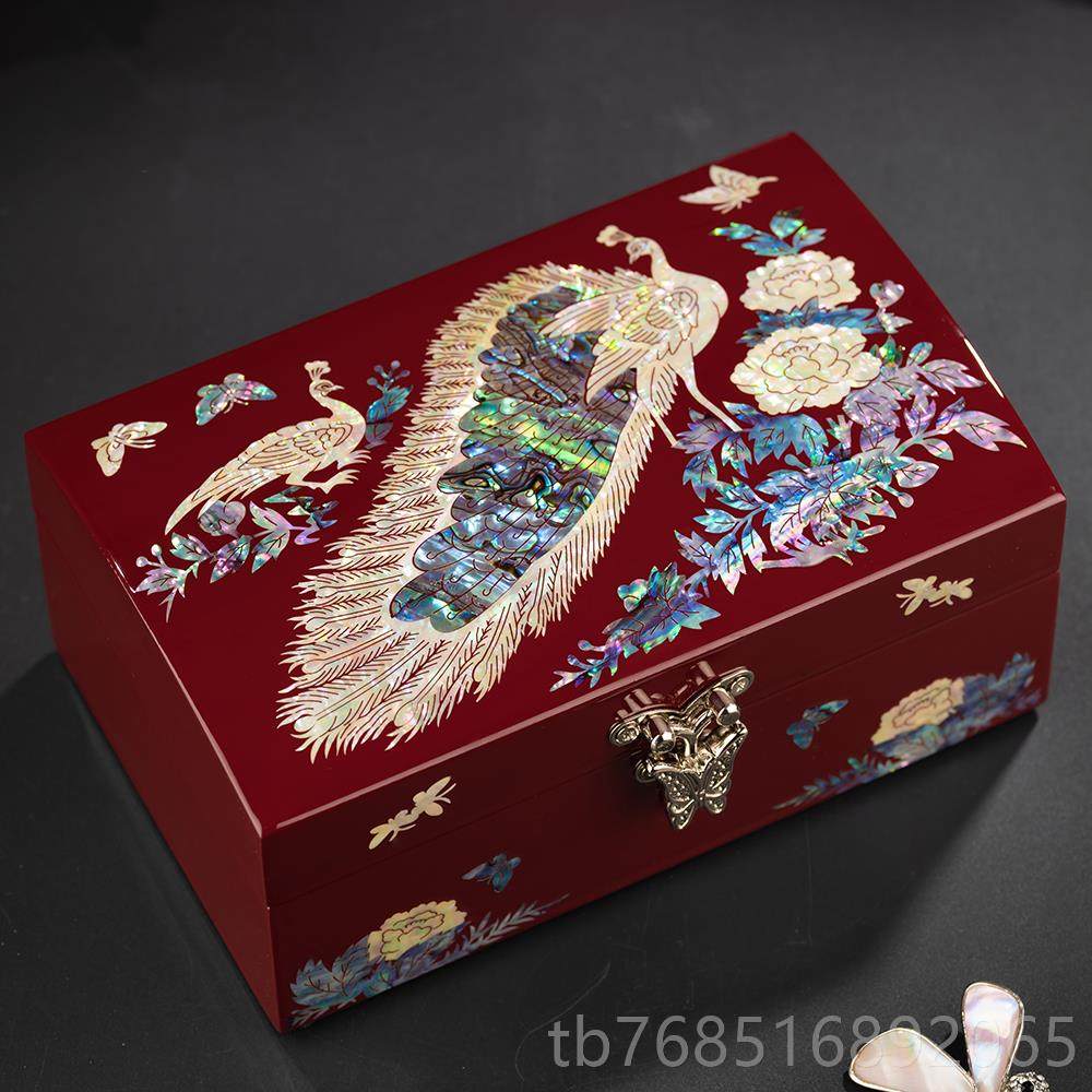 高档螺钿漆器首饰盒 结盒婚礼档物高木质收纳 陪嫁首饰项式链中珠,饰品/流行首饰/时尚饰品新,首饰盒,淘宝优惠券,粉丝福利购,淘宝优惠卷