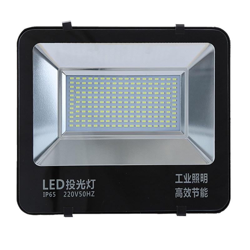 LED投光灯户外防水探照灯射灯方灯200W工厂房车间照明工程灯300W