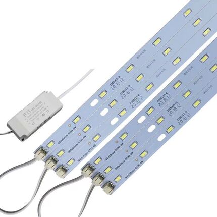 led灯条长条吸顶灯替换吸顶灯板 灯带长灯条磁铁吸附改造5730灯芯