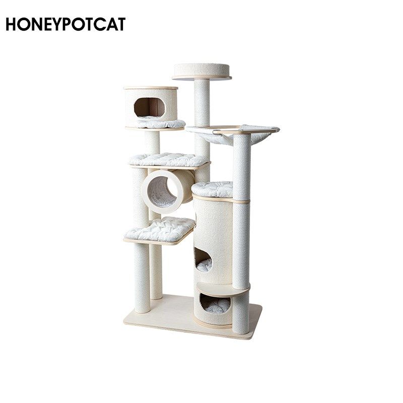 蜜罐猫爬架猫窝猫树一体多层实木猫架猫桶家用大型猫城堡 182533