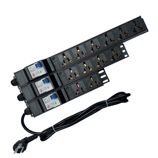 机柜电源PDU工业排插座大功率16A4000W10A漏保防雷空调接插拖线板