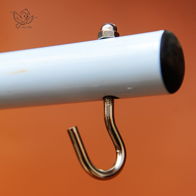 鸟笼挂架 装饰铁艺架子 圆圈复古鸟笼置物架