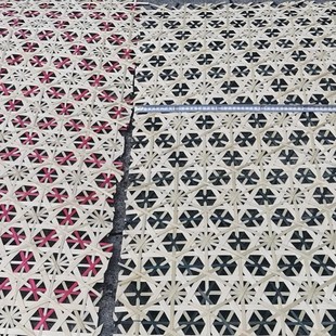 竹席吊顶六角孔八角孔酒店民宿编织席子装饰装修竹编屏风藤编定制