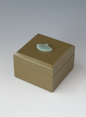 十境OTlife新中式软装饰品贴玉哑光木质漆盒礼品收纳梳妆化妆盒