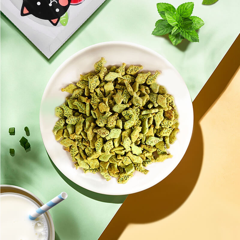 美人喵猫饼干80g小鱼干粮猫咪零食成幼猫薄荷猫用品磨牙棒猫零食