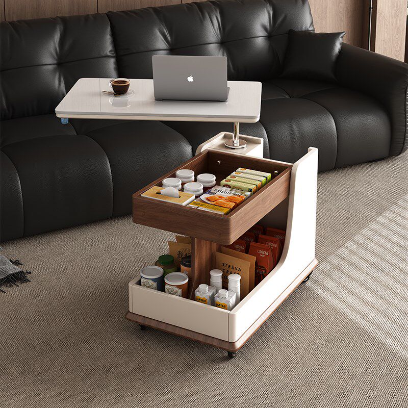 实木升降茶几桌小户型客厅家用沙发边柜阳台可移动小推车巴士边几,住宅家具,移动边几/推车,淘宝优惠券,粉丝福利购,淘宝优惠卷