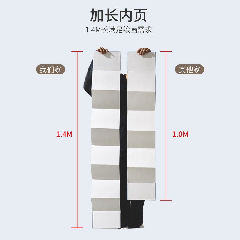 风琴本子水彩空白32k可折叠恋爱送闺蜜可贴纸diy素材本加厚300g棉,文具电教/文化用品/商务用品,水彩纸/本/水彩水粉颜料本,淘宝优惠券,粉丝福利购,淘宝优惠卷