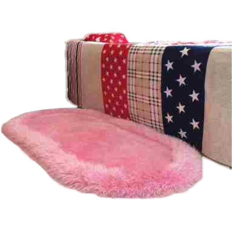 家用立体加厚椭圆弹力丝地毯卧室客厅茶几毯温馨可爱床边毛绒毯垫,居家布艺,家用脚垫,淘宝优惠券,粉丝福利购,淘宝优惠卷
