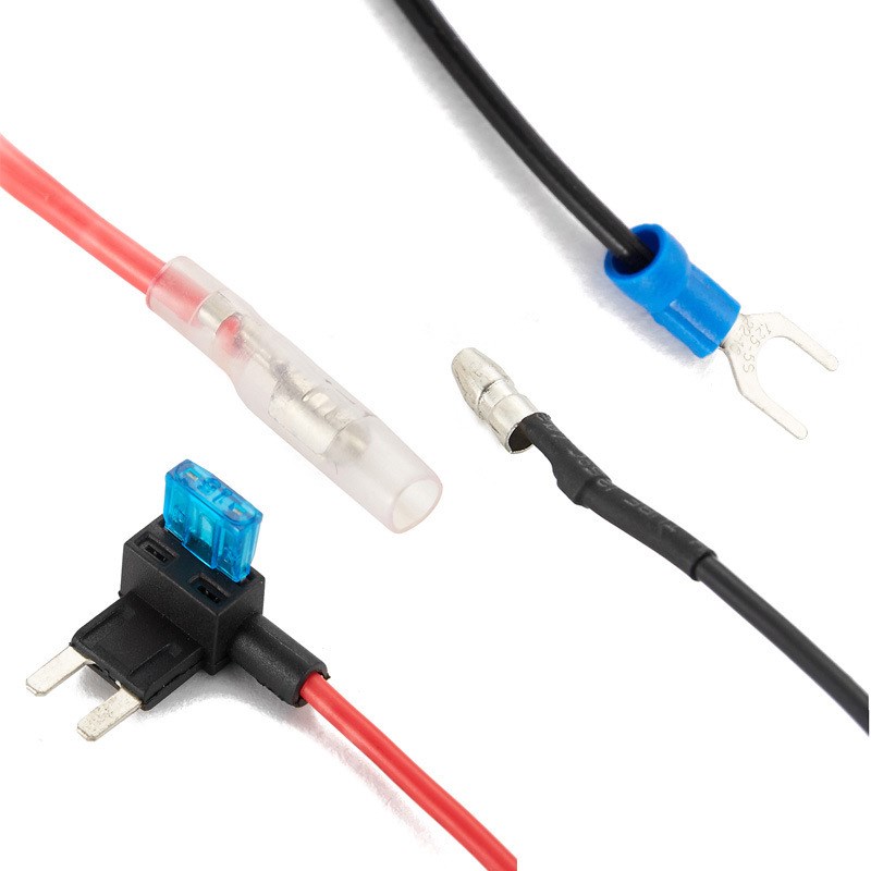通电宝行车记录仪降压线电子狗导航停车监控24V12V转5V带低压断电