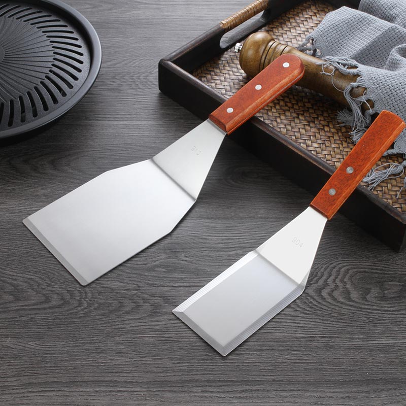 不锈钢铁板烧料理铲炒冰铲牛排扒铲披萨生煎铲手抓饼工具炒酸奶铲