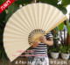 多规格空白道具扇子仿古洒金宣纸大折扇大挂扇装 饰扇COS道具扇