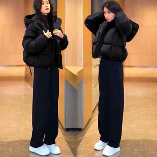 正品高货2025一整套入冬穿搭小个子短款羽绒棉服外套百搭保暖加绒