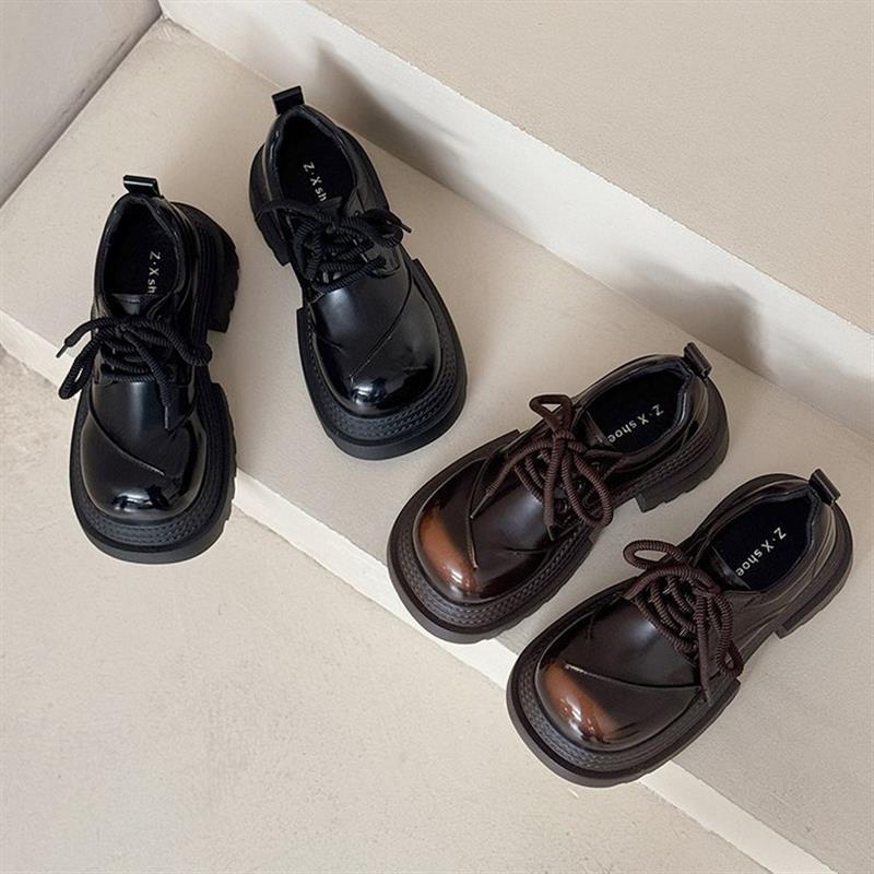 正品高货复古厚底大头小皮