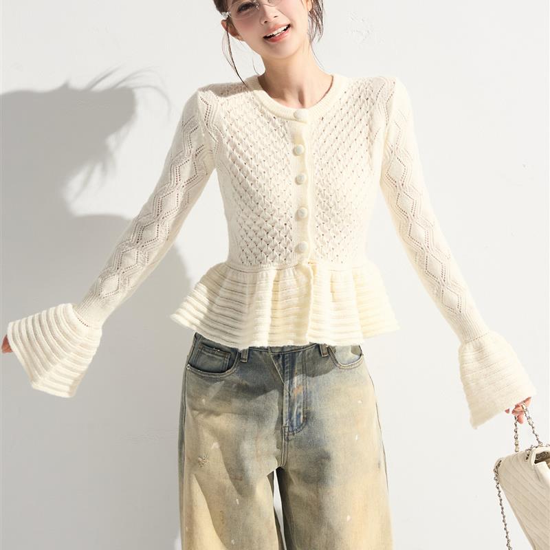 正品高货谢不肉镂空钩花