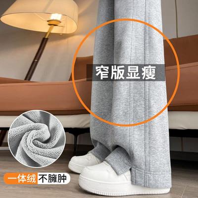 正品高货加绒运动裤女秋冬
