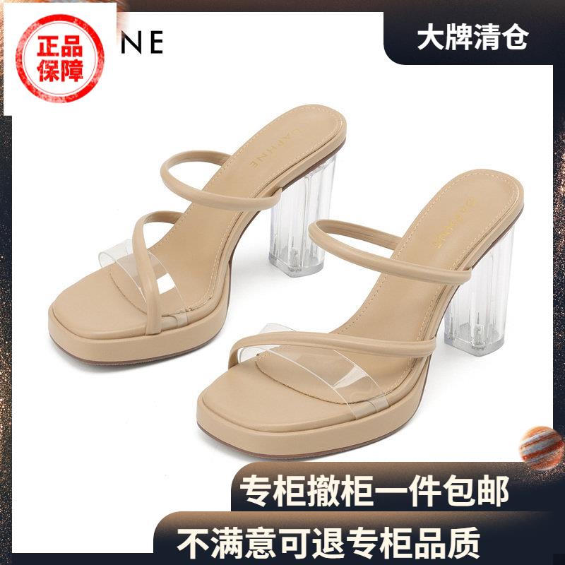 夏季内增高凉鞋达芙妮高跟鞋凉鞋女夏季内增高10CM8CM新款