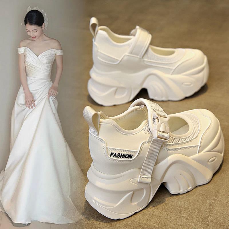 正品高货内增高玛丽珍婚鞋