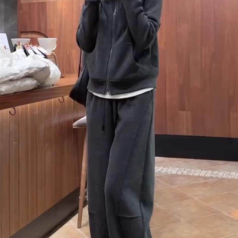 正品高货2025秋冬韩版时髦洋气套装运动卫衣阔腿裤子大码胖MM女装,女装/女士精品,汉服半身裙,淘宝优惠券,粉丝福利购,淘宝优惠卷