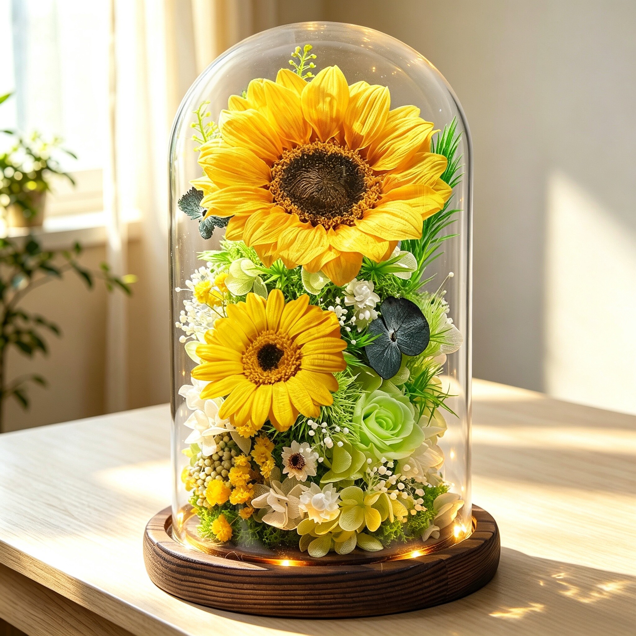 永生花向日葵礼盒教师节礼盒