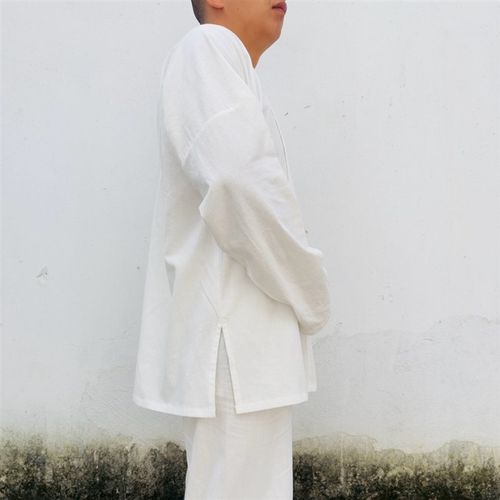 汉服唐制b圆领袍衫打底中衣纯棉内搭男女款汗衫休闲灯笼裤四季日