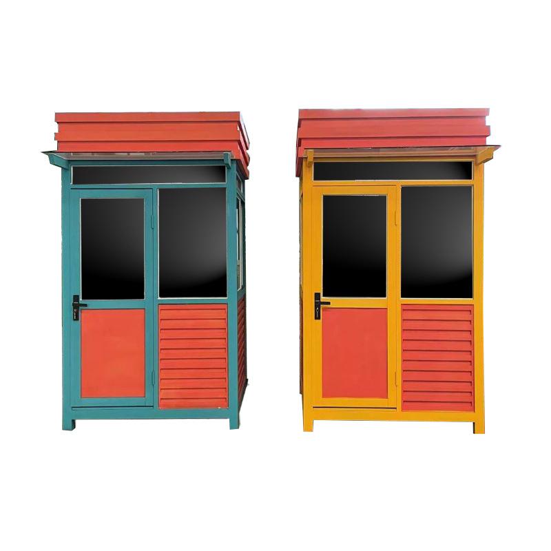 厂家直销户外钢结构移动岗亭公园景区售票厅网红集装箱门卫值班室