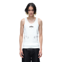 (TBHNP) theboyhasnopatience  曙光辉月金属logo紧身背心