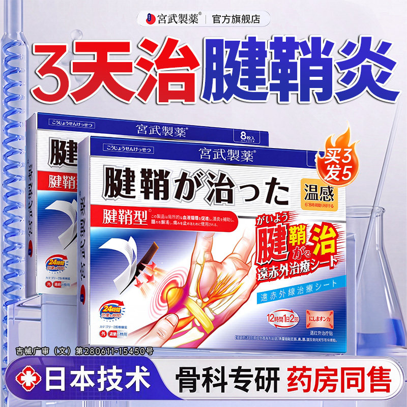 腱鞘炎贴膏手指关节疼痛专用膏贴手腕囊肿鼓包远红外治疗骨痛贴