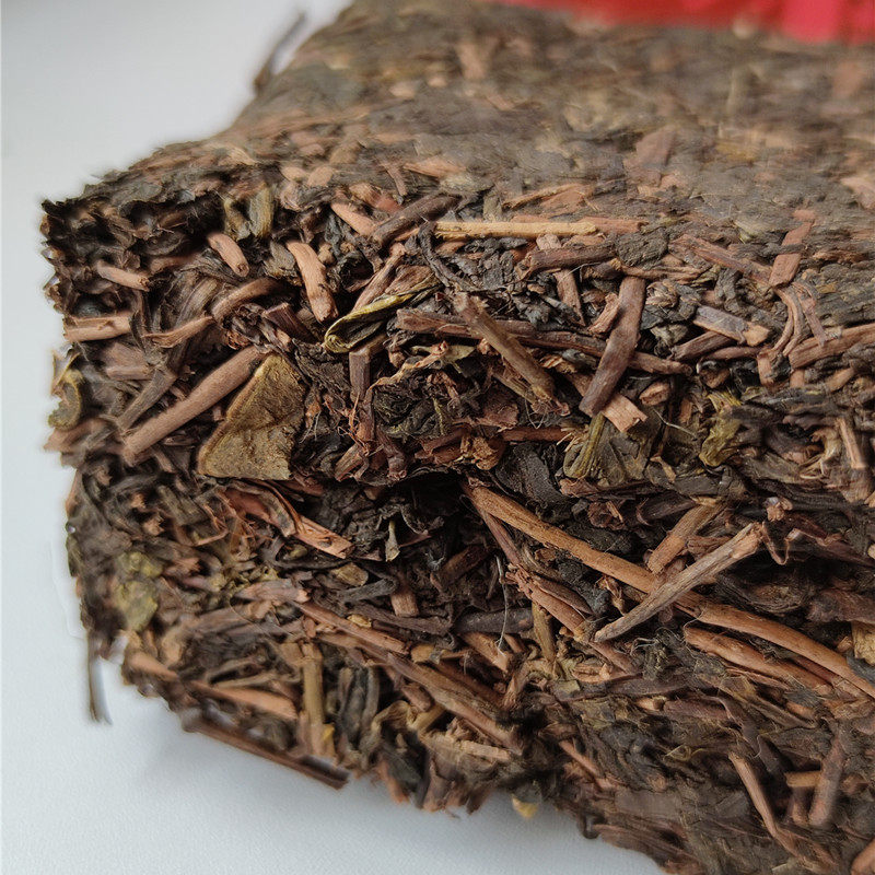 牧云边茶低氟康砖茶西藏青海藏族奶茶专用黑砖茶茯茶熟茶500g/块