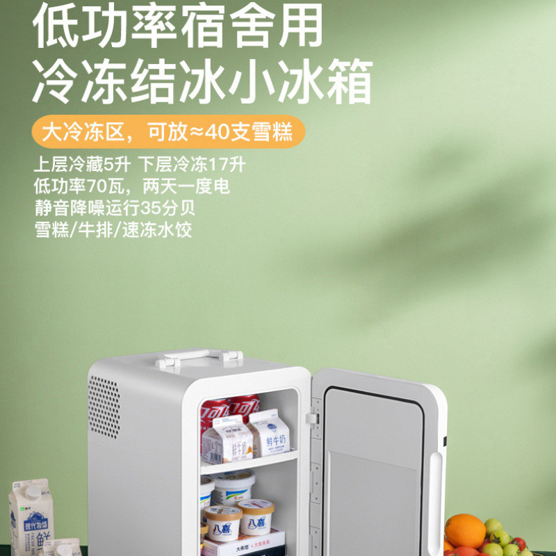 迷你小冰箱一人二人家用办公室特小型新款车载冰箱冷藏冷冻，代发