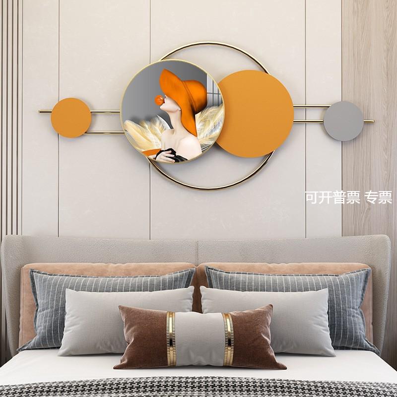 新款金属壁卧室床头挂画立体玄关餐厅墙面晶瓷组合装饰画壁饰图片