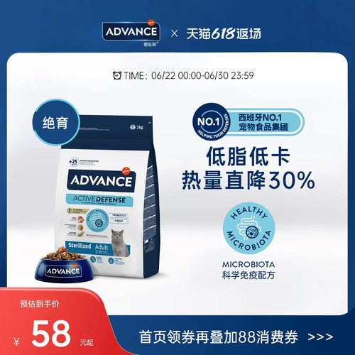ADVANCE西班牙绝育成年猫粮