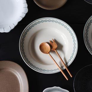 陶瓷汤盘沙拉平盘 say月桂系列 甜品盘brunch盘 Camus 收集时光