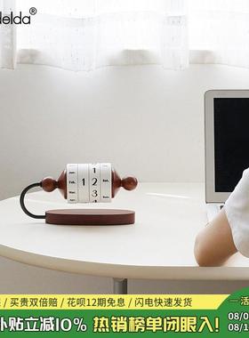 Mandelda轻奢覆古桌面转轮日历摆件家居客厅酒柜装饰高档大气饰品