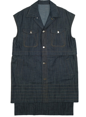 shippy 牛仔长马甲 分体马甲 男女同款 日系穿搭 保证品质