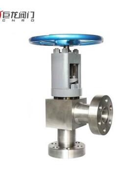 高压锻钢角式针形截止阀J44Y不锈钢角式高压截止阀