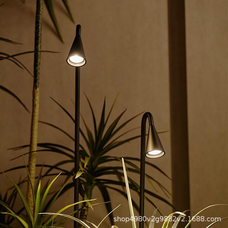 低压DC24V草坪灯户外防水庭院景观室外别墅花园草地灯装饰喇叭灯