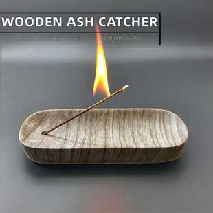 ConcreteIncenseBurner水泥原色木纹色香插摆件底座创意家居摆件