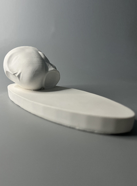 沉睡的缪斯博物馆复刻简约艺术石膏像雕塑创意小摆件夜市摆摊礼品