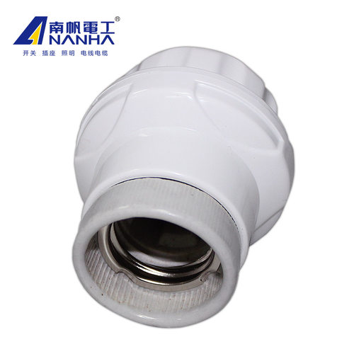 南帆C-001悬吊式螺口灯座陶瓷头吊灯头 吊顶罗口灯头灯座 e27灯头