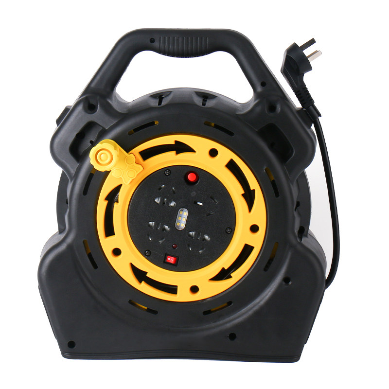 蜗牛线盘电源插排插移动可携式电缆电线盘工程绕线盘卷线盘拖线盘