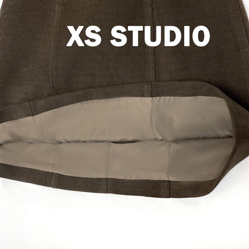 毛呢吊带连衣裙2024秋冬新款法式气质设计显瘦内搭加厚a字背心裙