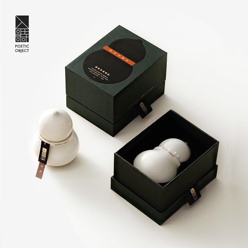 入诗福禄香薰蜡烛迷你室内香氛陶瓷葫芦小众高级闺蜜生日礼物男女