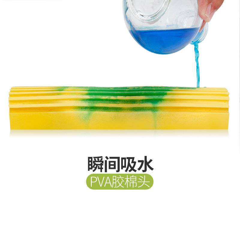 利临吸水海棉拖把懒人家用免手洗对折挤水胶绵干湿两用拖地拖把布